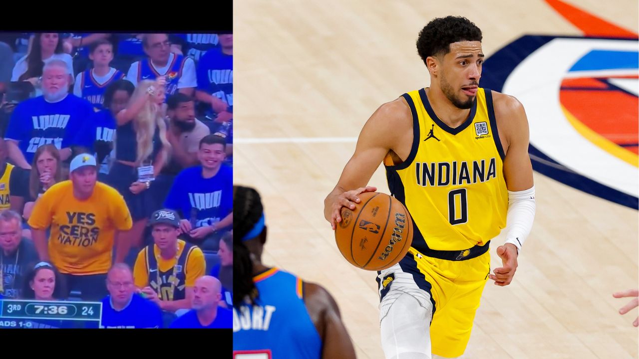 Tyrese Haliburton's girlfriend Jade Jones (L), Tyrese Haliburton (R)