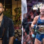 Andrew Tate (L), Kayla Harrison (R)