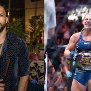 Andrew Tate (L), Kayla Harrison (R)