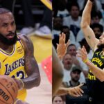 (L) LeBron James (R) Steph Curry