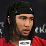 Houston Texans quarterback C.J. Stroud speaks at a press conference after an NFL football minicamp at NRG Stadium.CJ Stroud Had to Eat Cereal While Cockroaches Crawled Out of the Box During His Childhood