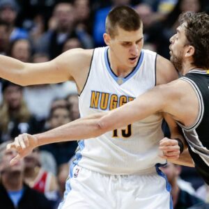 Nikola Jokic and Pau Gasol