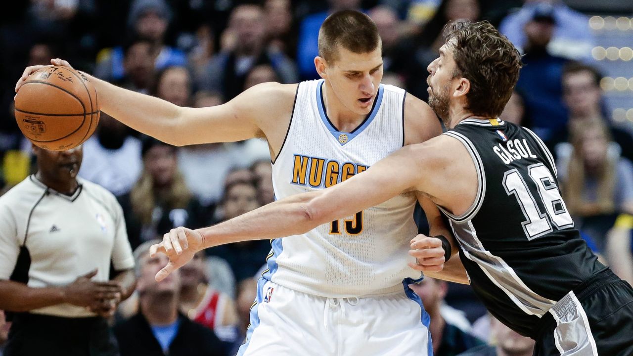 Nikola Jokic and Pau Gasol