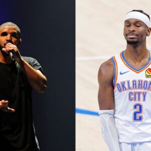 Drake (L) and Shai Gilgeous-Alexander (R)