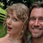 Taylor Swift with Travis Kelce.