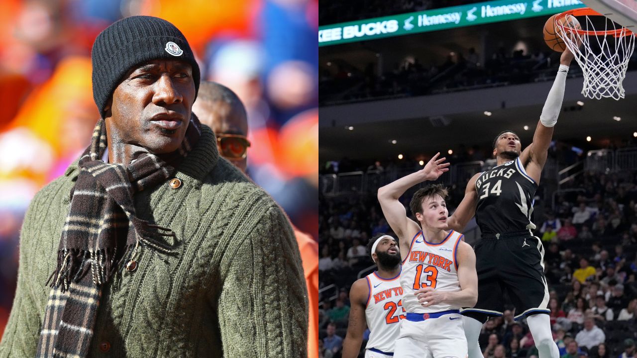 Shannon Sharpe (L), Giannis Antetokounmpo (R)