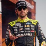 Team Penske NASCAR Cup Series driver Ryan Blaney is introduced before the Cracker Barrel 400 at Nashville Superspeedway in Lebanon, Tenn., Sunday, June 1, 2025.
