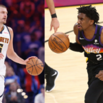 Nikola Jokic (L) and Langston Galloway (R)