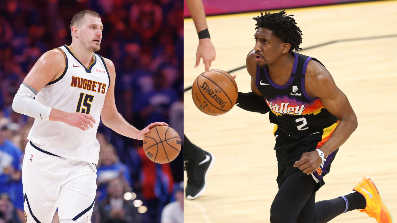 Nikola Jokic (L) and Langston Galloway (R)