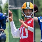 Jalen Milroe, Jordan Love and Sam Darnold