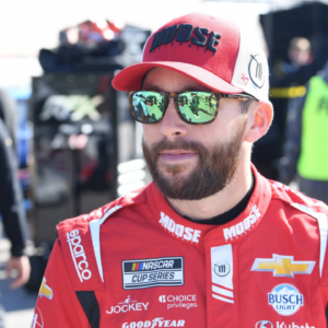 ATLANTA, GA - FEBRUARY 22: Ross Chastain ( 1 TrackHouse Racing Moose Fraternity Chevrolet) looks on during qualifying for the running of the NASCAR, Motorsport, USA Cup Series Ambetter Health 400 on February 22, 2025, at Atlanta Motor Speedway in Hampton, GA. (Photo by Jeffrey Vest Icon Sportswire) AUTO: FEB 22 NASCAR Cup Series Ambetter Health 400 EDITORIAL USE ONLY Icon250222074