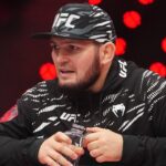 Khabib Nurmagomedov at Intercontinental Downtown Los Angeles for UFC311 Makhachev vs Moicano