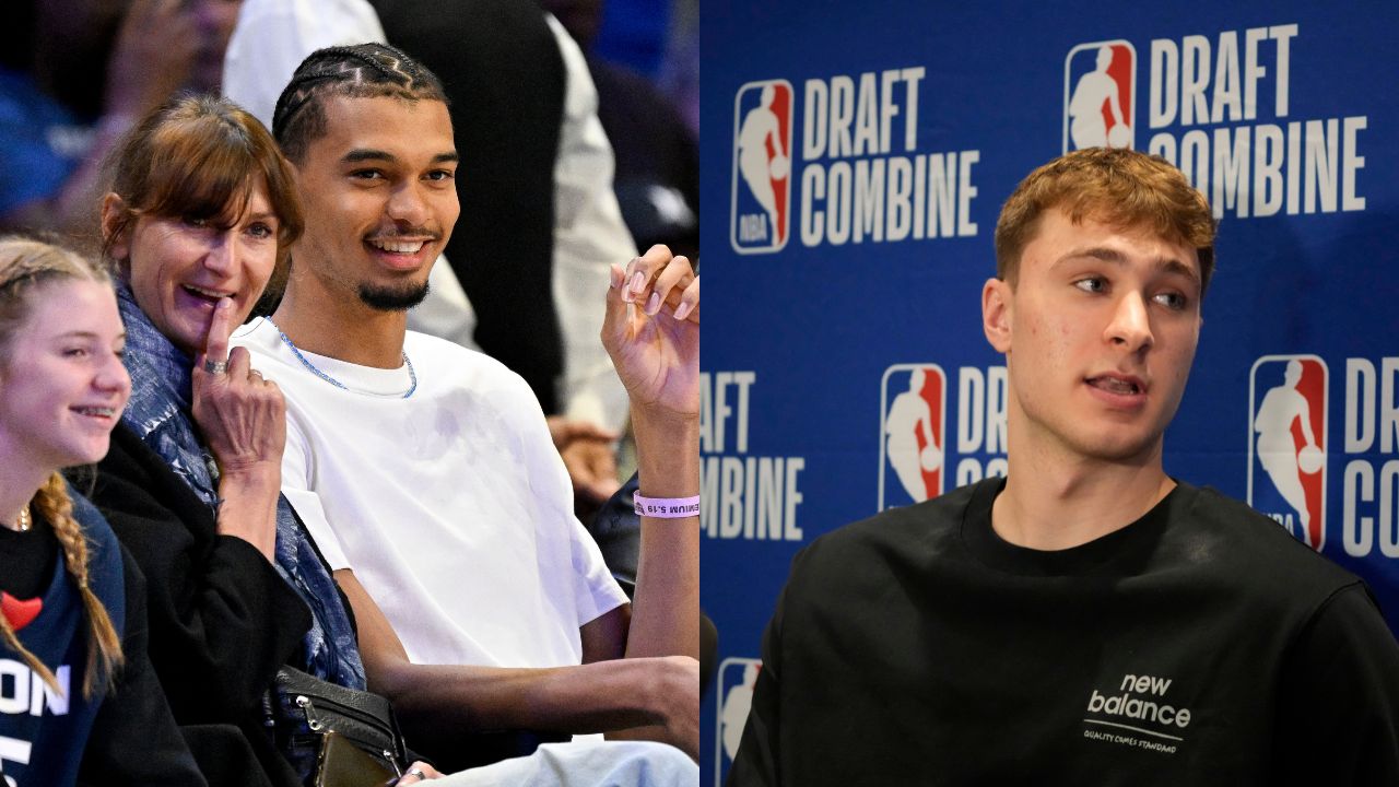 Victor Wembanyama (L), Cooper Flagg (R)