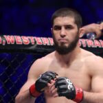 Islam Makhachev of Russia is seen before his fight with Alex Volkanovski of Australia during their Lightweight title bout at UFC 284