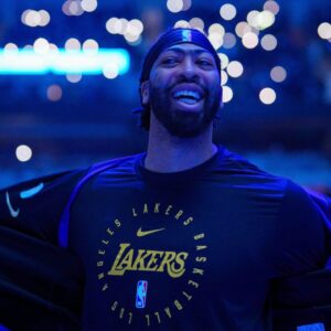Los Angeles Lakers forward Anthony Davis (3) before the game against the Minnesota Timberwolves in at Target Center.