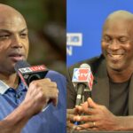 Charles Barkley (L) and Michael Jordan (R)