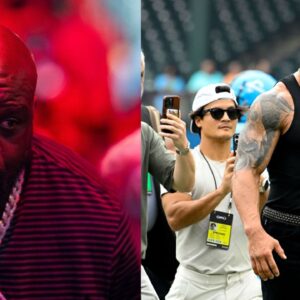 Shaquille O'Neal (L), Dwayne Johnson (R)