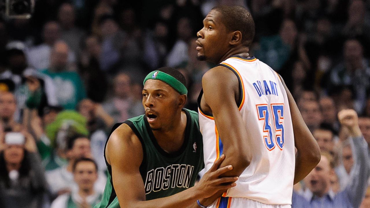 Paul Pierce and Kevin Durant