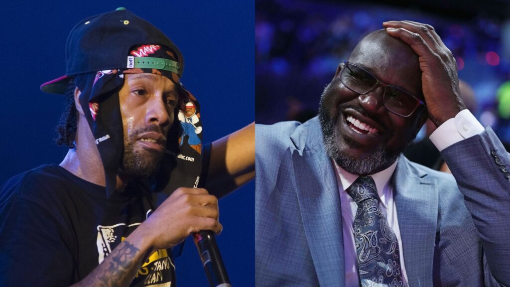 Redman (L) and Shaquille O'Neal (R)