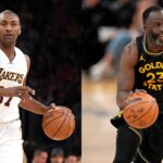 Metta World Peace (L) and Draymond Green (R)