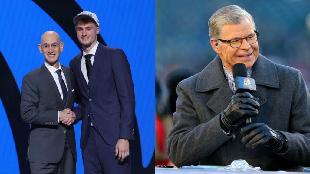 Cooper Flagg and Dan Patrick