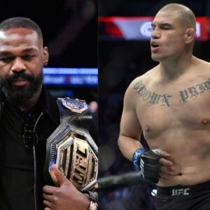 Jon Jones (L), Cain Velasquez (R)