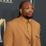 Derrick Henry on the red carpet before Super Bowl LIX NFL Honors at Saenger Theatre.