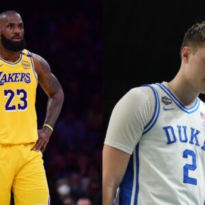 LeBron James (Left) and Cooper Flagg (Right). Credits: Imagn Images