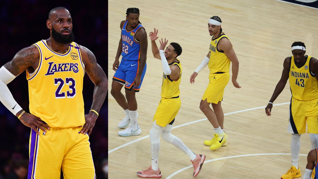 (L) LeBron James (R) Pacers