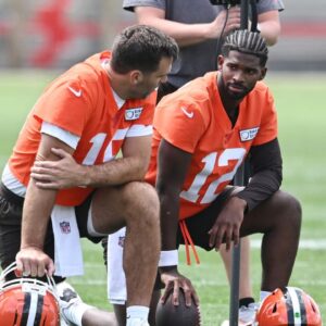 Shedeur Sanders and Joe Flacco