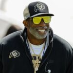 Apr 19, 2025; Boulder, CO, USA; Colorado Buffaloes head coach Deion Sanders during the spring game at Folsom Field. Mandatory Credit: Isaiah J. Downing-Imagn Images