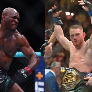 Kamaru Usman (L) Jack Della Maddalena (R)