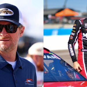 Dale Earnhardt Jr. and Carson Hocevar