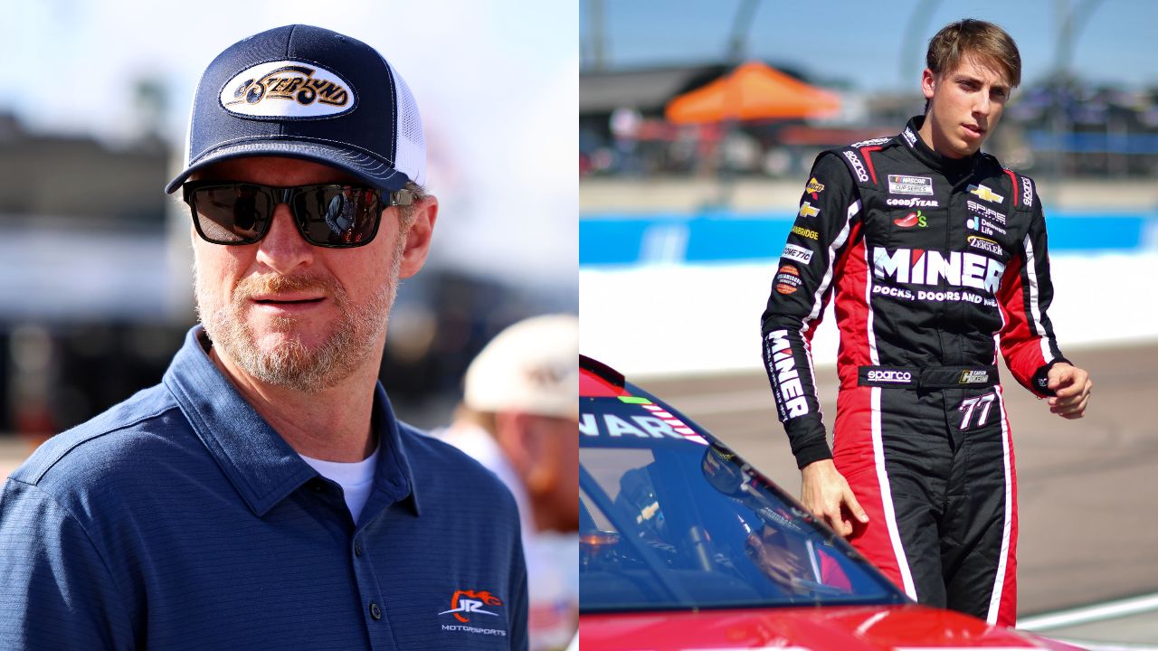 Dale Earnhardt Jr. and Carson Hocevar