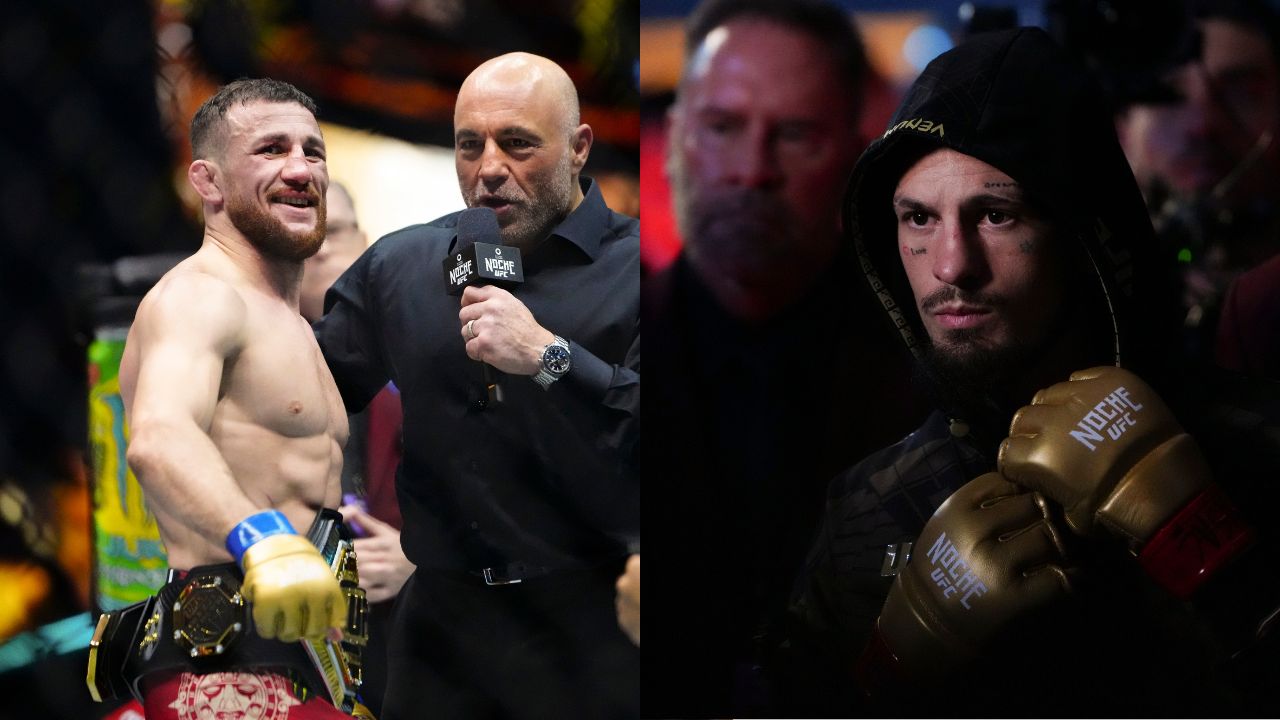 Merab Dvalishvili (L), Sean O'Malley (R)