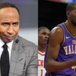 Stephen A. Smith (L), Kevin Durant (R)