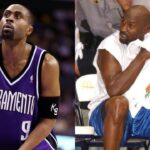 Kenny Thomas (L), Michael Jordan (R)