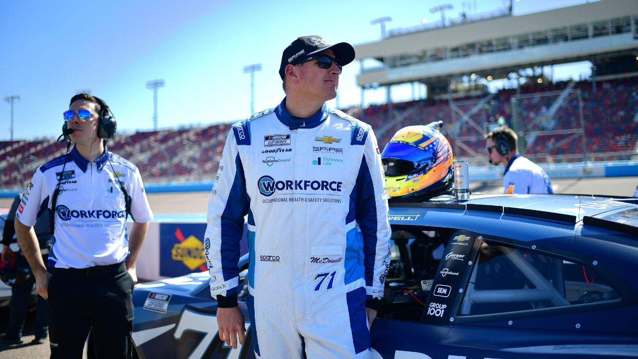 NASCAR Cup Series driver Michael McDowell (71) during qualifying for the Shrines Children’s 500 at Phoenix Raceway.