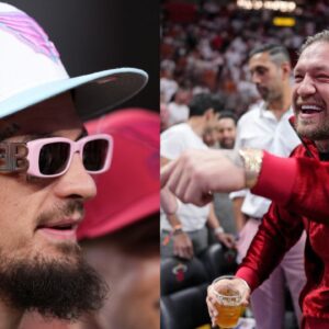 Sean O'Malley (L), Conor McGregor (R)