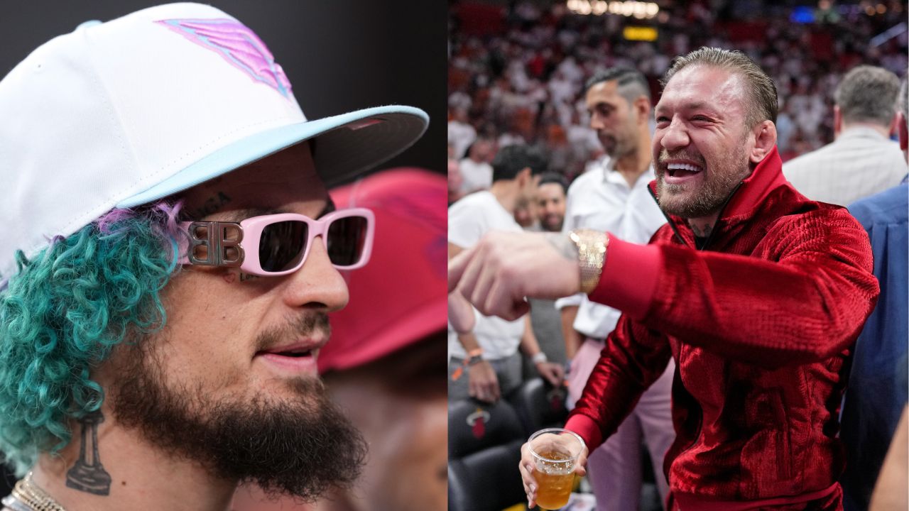 Sean O'Malley (L), Conor McGregor (R)