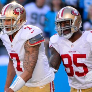 Colin Kaepernick and Vernon Davis