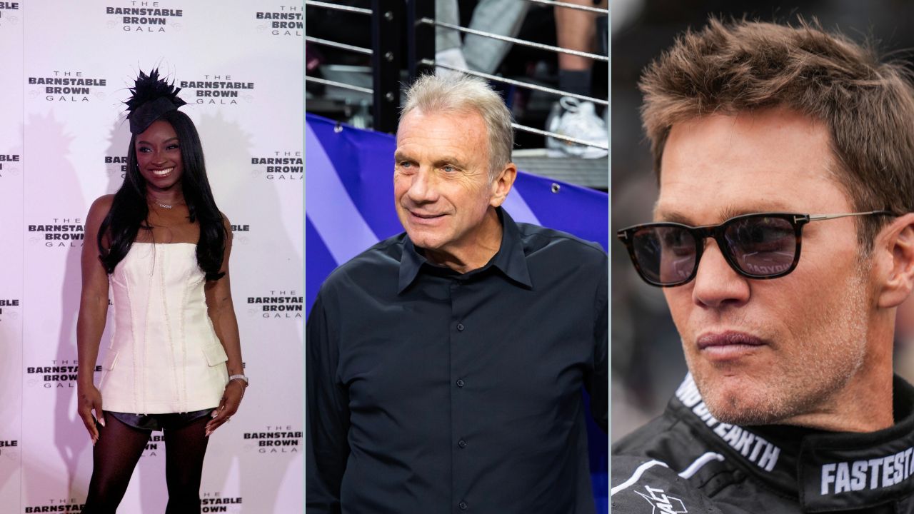 Simone Biles, Joe Montana and Tom Brady
