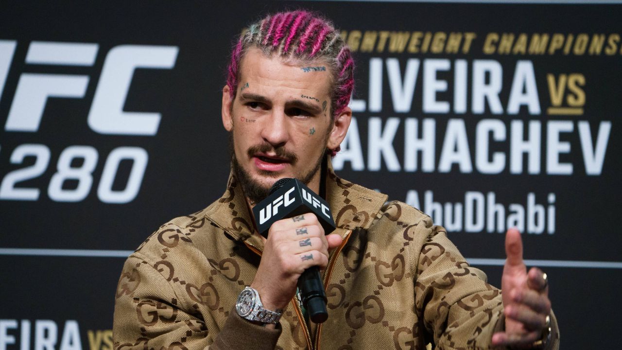 Sean O Malley interacts with media during the UFC 280