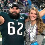 Jason Kelce with Kylie Kelce