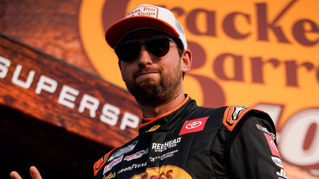 NASCAR Cup Series driver Chase Briscoe is introduced before the Cracker Barrel 400 at Nashville Superspeedway in Lebanon, Tenn., Sunday, June 1, 2025.