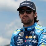 NASCAR Cup Series driver Ryan Blaney during practice and qualifying for The Great American Getaway 400 at Pocono Raceway.