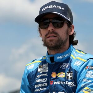 NASCAR Cup Series driver Ryan Blaney during practice and qualifying for The Great American Getaway 400 at Pocono Raceway.