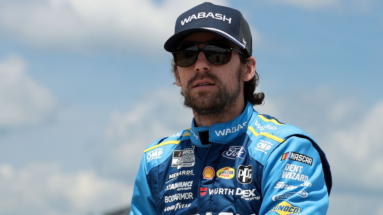 NASCAR Cup Series driver Ryan Blaney during practice and qualifying for The Great American Getaway 400 at Pocono Raceway.