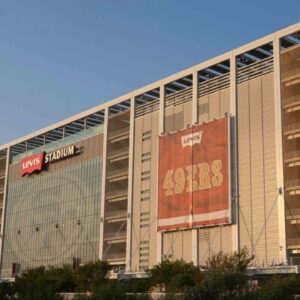 A general overall view of the Levi's Stadium exterior.