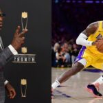 Shannon Sharpe (L), LeBron James (R)